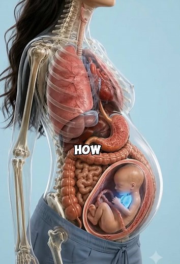 How does baby breath inside the womb? #pregnancy #science #pregnancytiktok #babygrowth #healthfact