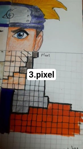 I draw naruto in 4 parts