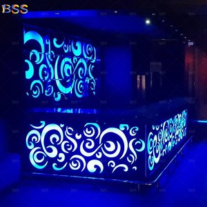 [Hot Item] Music Club Lounge Bar Counter Luxury Flower Disco LED Nightclub Bar Counter