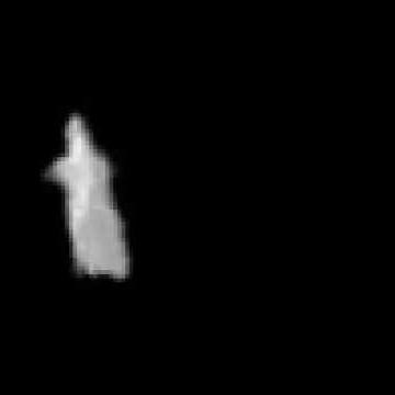 dancing, spinning, floating ghost with low quality music.