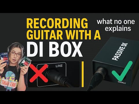 recording guitar with a DI box: active vs passive explained