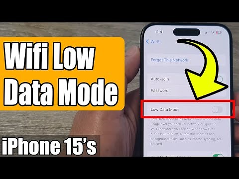 iPhone 15's: How to Enable/Disable Wifi LOW DATA MODE