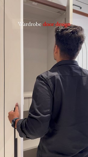 Wardrobe door design made on site by carpenter. . . . Design by @dreamintrodesigns . . . #wardrobe #design #interiorstyle #styling #homedecoration #wardrobestylist #wardrobedesign #cupboards #designs | DreamIntro