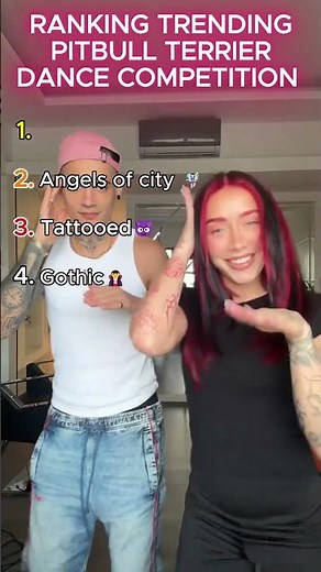 Ranking The Best Pitbull Terrier Dance Trend Clips! 😮🔥 #shorts