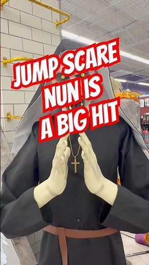 Spirit Halloween Scary Nun Jumpscare