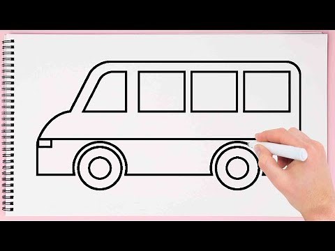 How to Draw Van for Kids Learn Drawing a Van Easy and Step by Step for Kids