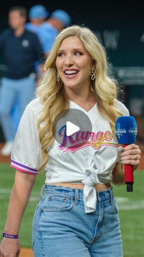 BRIANNA on Instagram: "Preston’s reaction at the end 🥹 Such an honor, thank you @rangers !! ❤️‍🔥🇺🇸"