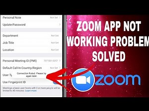 How to fix zoom cloud meeting app not working problem 2021