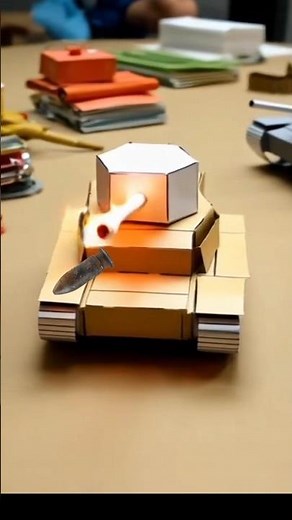 DIY Paper Tank Craft for Beginners | Make a Realistic Tank Using Craft Paper