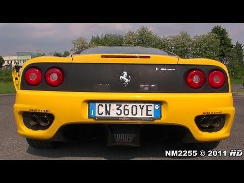 Ferrari 360 with Tubi Style Exhaust Revs and Accelerations!