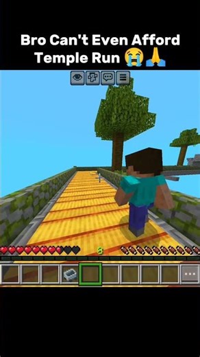 Minecraft Temple Run😭🙏 #minecraft #trending #shorts