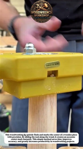Smart Woodworking Jig That Finds the Center of Wood in Seconds | Productivity Tool
