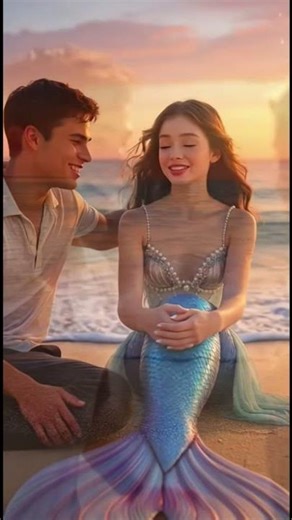 he Mermaid Saved a Drowning Man | Mermaid and Human #ai #story #shorts