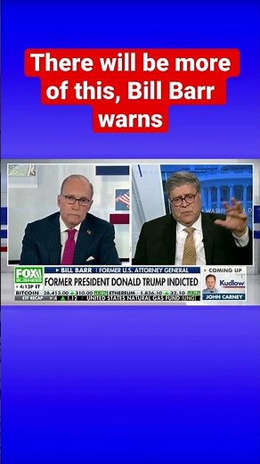 Bill Barr issues eerie reply to Trump indictment: We’ll rue the day we crossed this rubicon #shorts