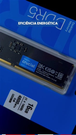 Crucial Desktop RAM Memory 16GB DDR5 4800MHz