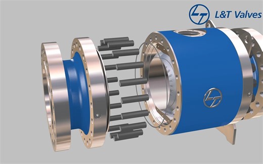 #Trunnion Ball Valve Assembly 固定球阀装配