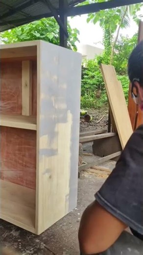 epoxy primer application on wooden furniture