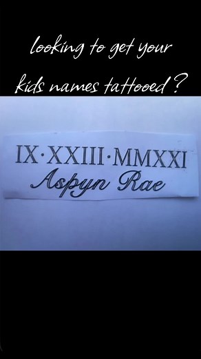 Kids Names Tattoo Service in Rio Rancho