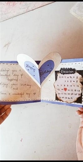 Birthday card making craft 💖 #asthetic #creativity #craftideas #shortsvideo