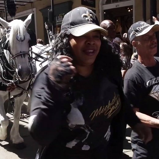 350K views · 4.4K reactions | In traditional New Orleans style, a second-line for Tom Benson’s funeral made it’s way through the French Quarter to celebrate the hometown icon’s life. | NOLA.com | Facebook