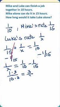 Solve Work Problems in Minutes with This Simple Trick