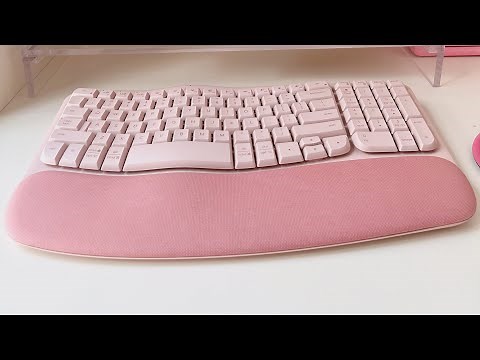 Logitech Wave Keys Wireless Ergonomic Keyboard - Pink / Rose Review