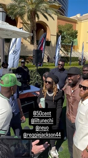 Lil Wayne With 50 Cent, NE-YO, Reggie Jackson & JWalt | Las Vegas