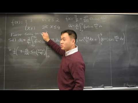 Fourier Cosine Series of a piecewise function