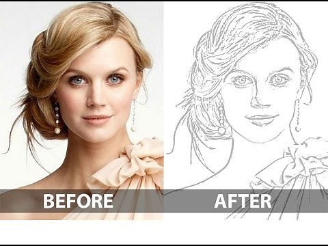 How To Create a Pencil Drawing From a Photo In Photoshop - Line Drawing Effect