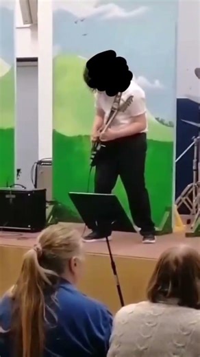 Crazy Train cover at my school concert!! #ozzyosbourne #fyp #viral #guitar #randyrhoads #music