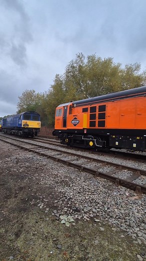Selection of locos at Barrow Hill yard. Including #class45 45060 Sherwood Forester, #class46 46010? #class50 D400, #class58 58023 #class20 20311. Railway 200 event, October 2025 #heritagerailway #diesellocomotive #trains #trainspotter #train #railway #britishrailways | Wobbly Runner Exploring