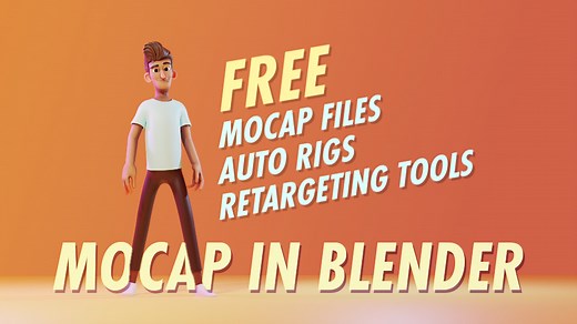 How to use Free Mocap files for Animations in Blender