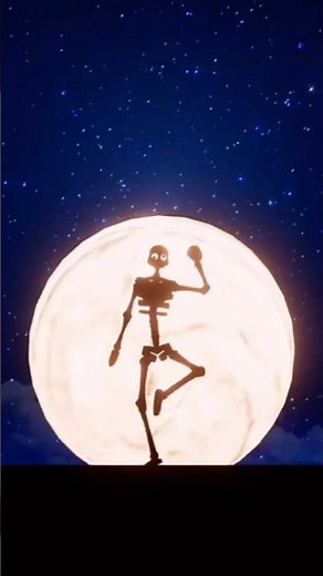 Spooky scary skeleton from TABS says Happy Halloween 🎃