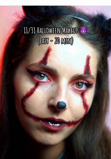 11/31 Halloween Makeup 😈 #fy #viral #fypromania #viralvideo #fyp TikTok