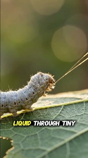 This tiny creature creates over 1 kilometer of silk 😳 #facts#silk