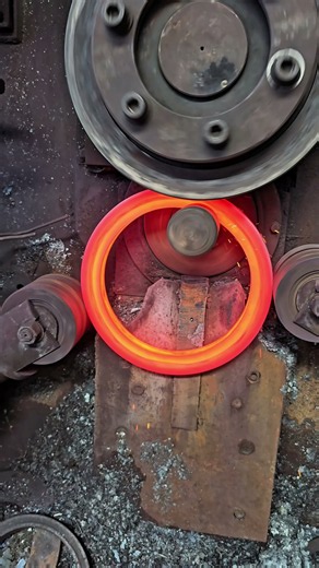 Inside the forging factory Watch Steel Become Perfect Ring #industrial #forging #flange #industrial