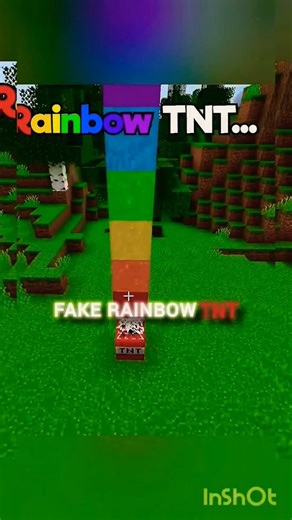 How to make fake rainbow tnt ❤️‍🩹