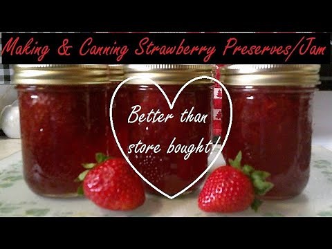 Making & Canning Strawberry Preserves/Jam🍓SO DELICIOUS! Easy & Better than Store Bought!
