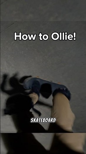 How to Ollie on a skateboard FOR BEGINNERS