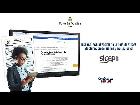 Ingreso, actualización de la hoja de vida y declaración de bienes y rentas en el SIGEP II