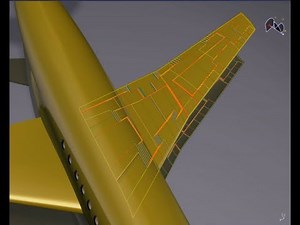 DS PLM Composites Solutions for AEROSPACE Industry Aircraft Wing Panel
