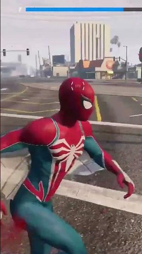 SPIDERMAN ADD ON PED+SPIDERMAN SCRIPT MOD:GTA V GAMEPLAY#spiderman #marvelcomics #gta5 #gta5mods