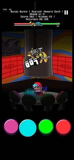 Fast Color Changes in FNF Bunzo Bunny Mod ft. Friday Night Funkin