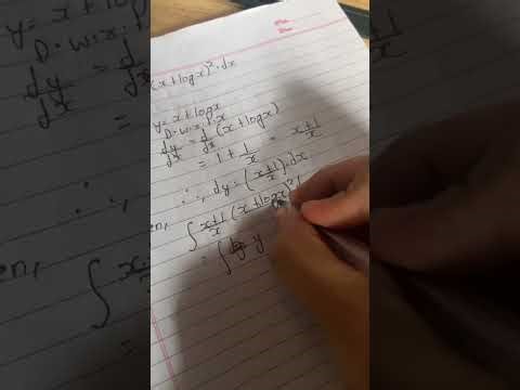 Integration by substitution method (log type)part :1#bitm #maths #bim