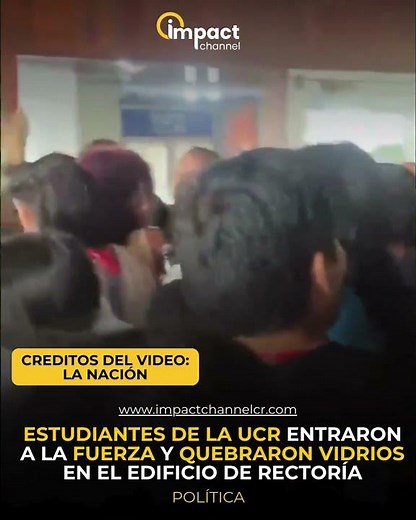 Estudiantes protestan en Rectoría de la UCR y fuerzan ingreso al edificio