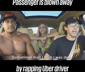Passenger Blown Away By Rapping Uber Driver
