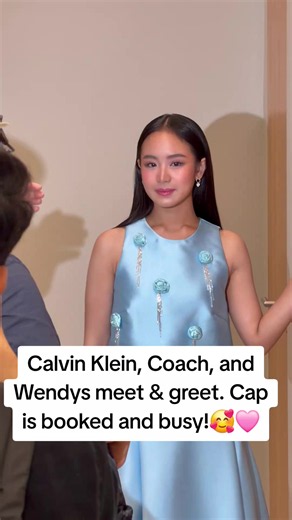 Calvin Klein, Coach, and Wendys meet & greet. Cap is booked and busy! #fypシ゚viral #fypシ #fyp #caprice #capricecayetano
