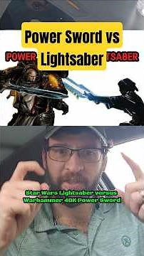 Lightsaber vs Power Sword. Star Wars vs Warhammer 40k. Jedi vs Space Marine #gaming #scifi #fight