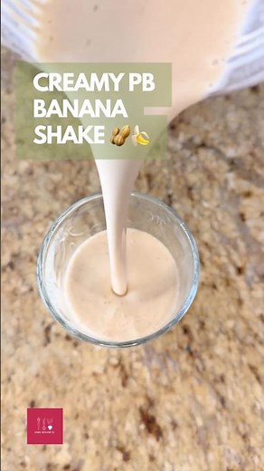 STOP SCROLLING! This Peanut Butter Banana Smoothie Is TOO GOOD 😳🥜🍌🔥 (Vegan + GF)