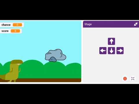 Ujian Praktek Informatika Cara Membuat game dinosaurus Loncat Di Aplikasi Pictoblox 9.5